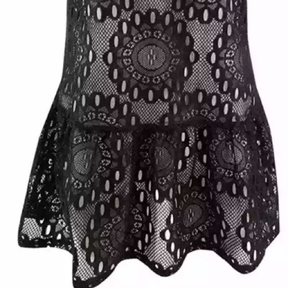 MIKEN Lace Drop Waist Swimsuit Cover Up - Picture 4 of 7